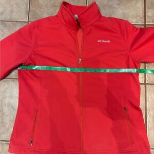 Columbia Vibrant Red Zip-Up Jacket